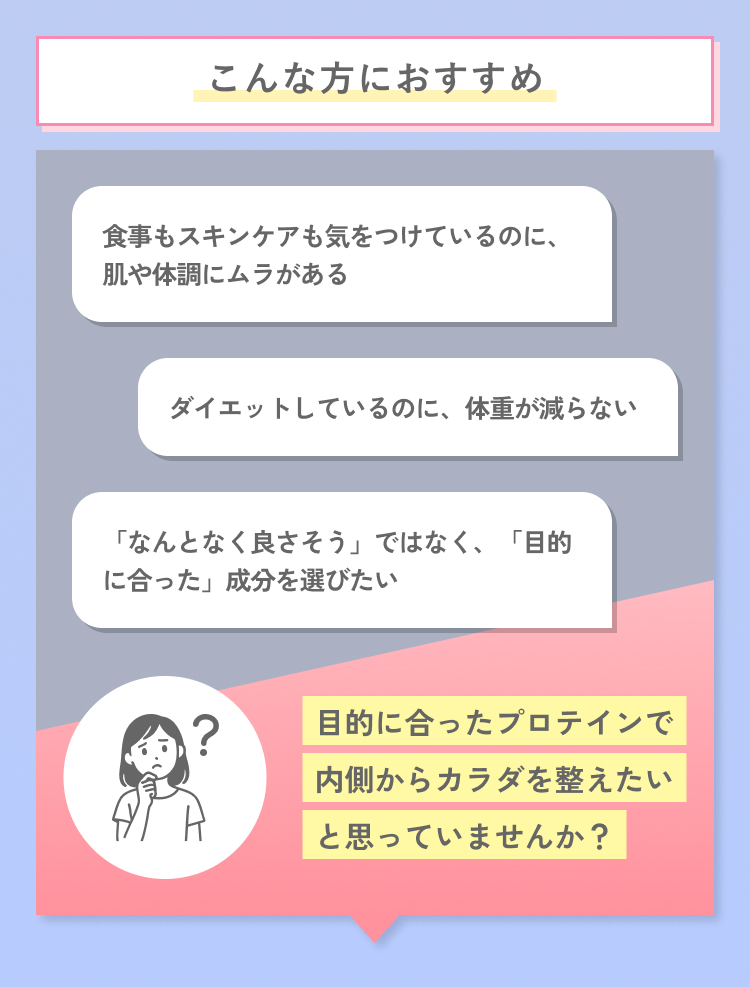 目的に合ったプロテインで効率を良くしたいと思っていませんか？